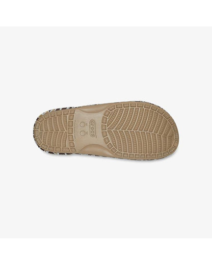 Unisex Adult-Crocs-Classic Sandal 208614-2BY Khaki/Leopard-UK-10