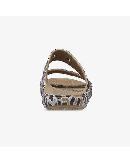 Unisex Adult-Crocs-Classic Sandal 208614-2BY Khaki/Leopard-UK-10