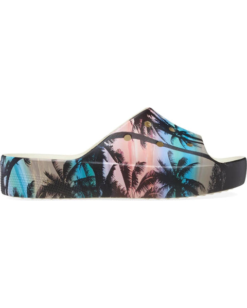 Crocs Classic Slide — Women, Bone/Multi