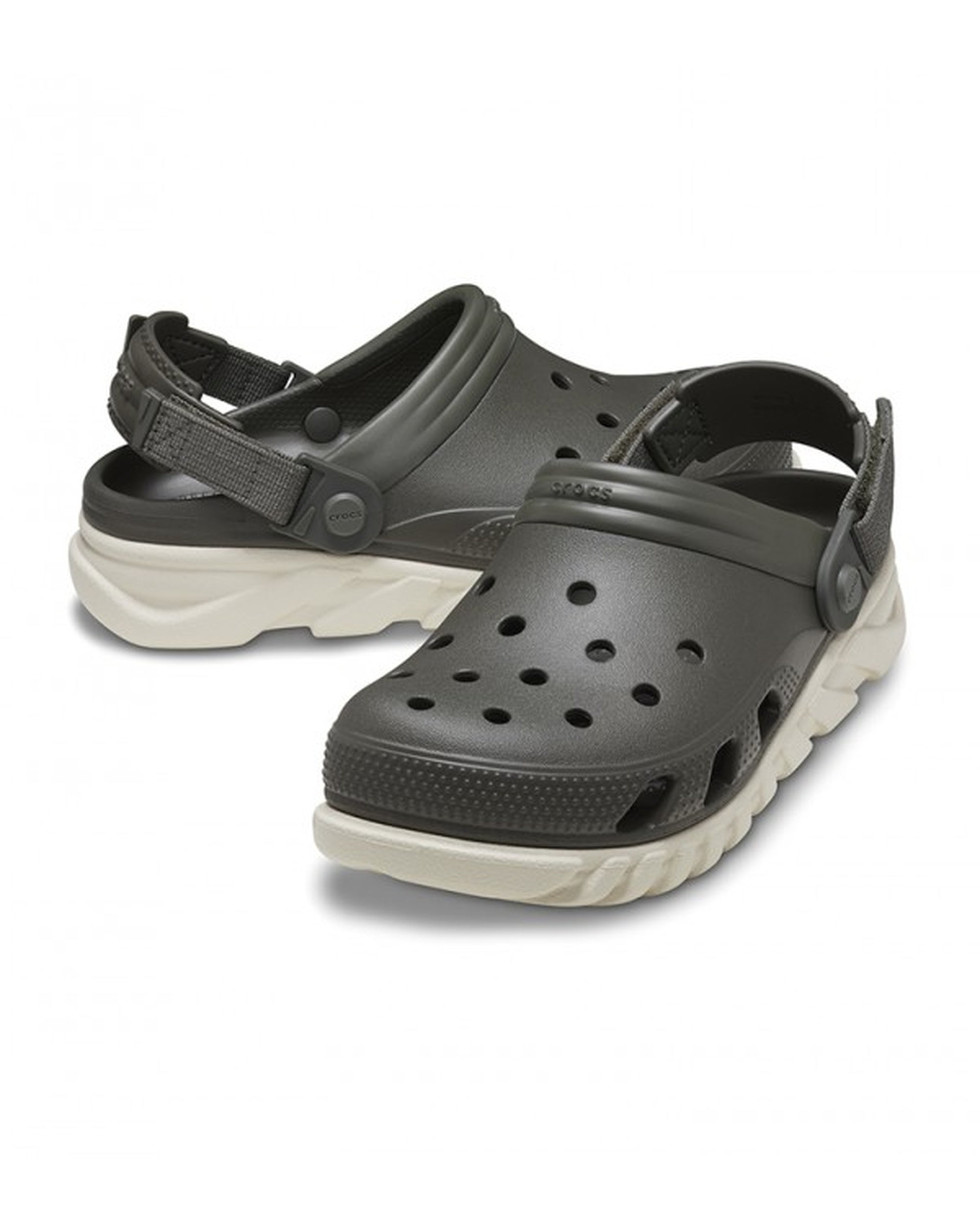 Unisex Adult-Crocs-Duet Clog 208776-3J8 Dusty Olive/Stucco-UK-9
