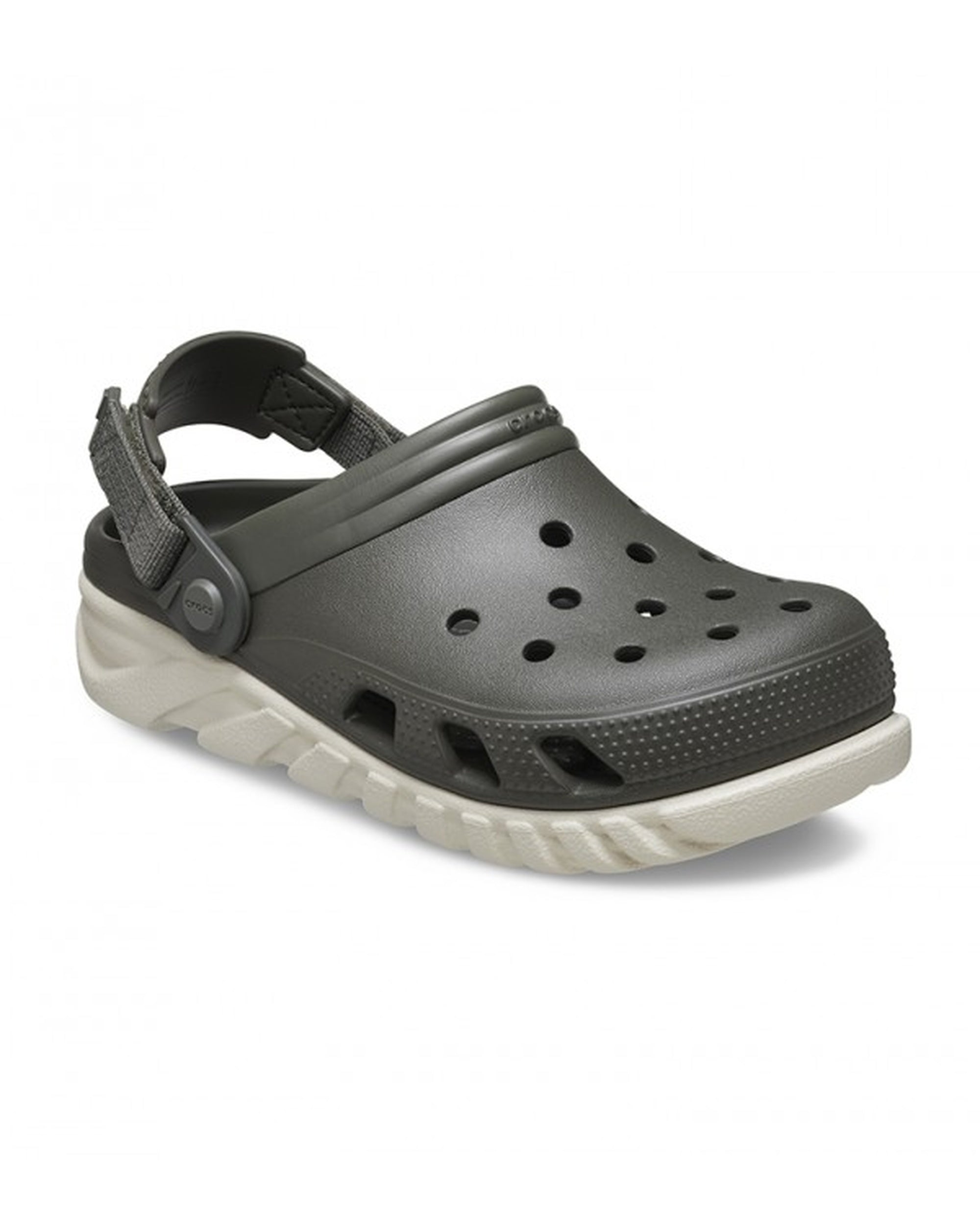 Unisex Adult-Crocs-Duet Clog 208776-3J8 Dusty Olive/Stucco-UK-9