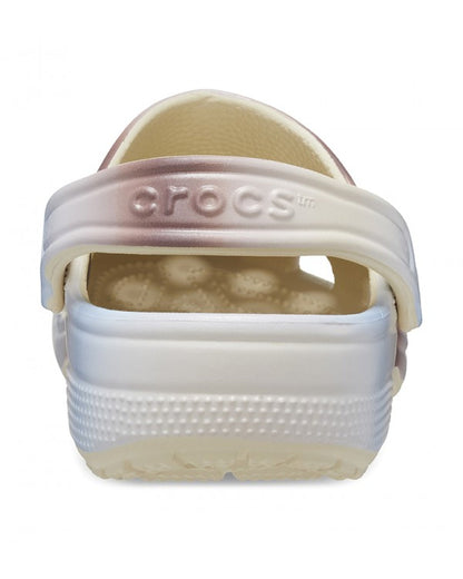 Unisex Adult-Crocs-Classic Clog 208981-2Y3 Bone/Multi-UK-10