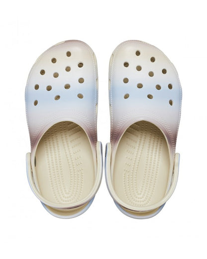 Unisex Adult-Crocs-Classic Clog 208981-2Y3 Bone/Multi-UK-10