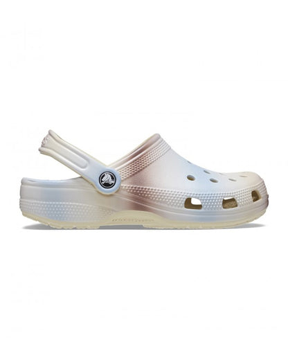 Unisex Adult-Crocs-Classic Clog 208981-2Y3 Bone/Multi-UK-10