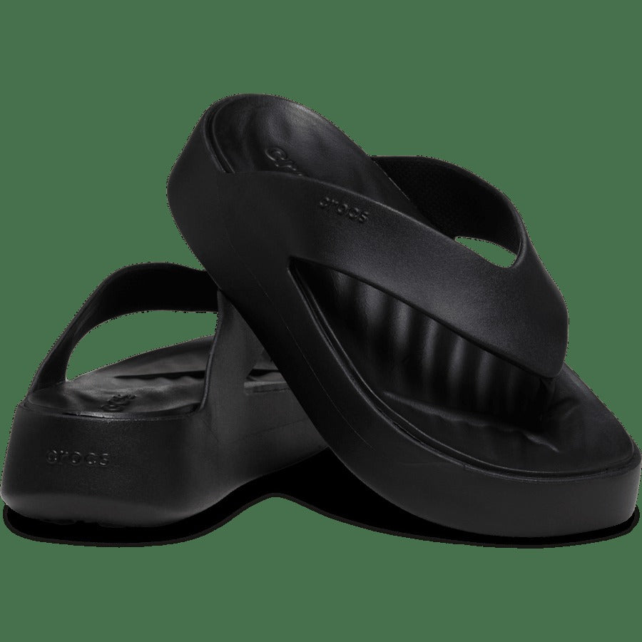 Crocs Geataway Platform Flip — Black (209410-001)