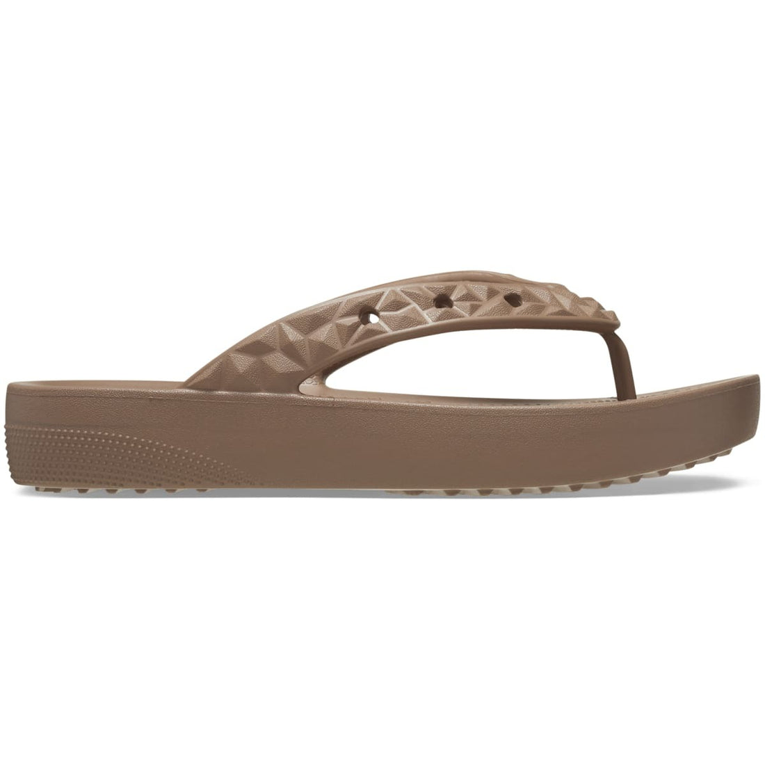 Crocs Classic Platform Geometrc Flip — Latte (209565-2Q9)