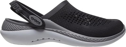 Crocs LiteRide Clog — Men, Black/Slate Grey (206708-0DD)