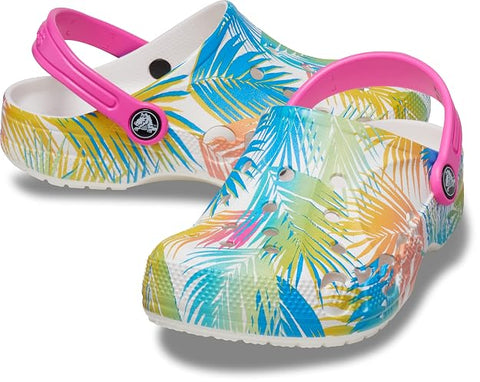 Crocs Baya Clog — Boys, Tropical/White (208735)