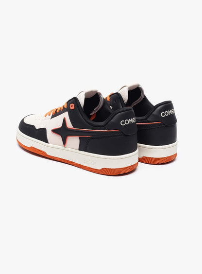 COMET-LOW TOP SNEAKER BLACK ORANGE