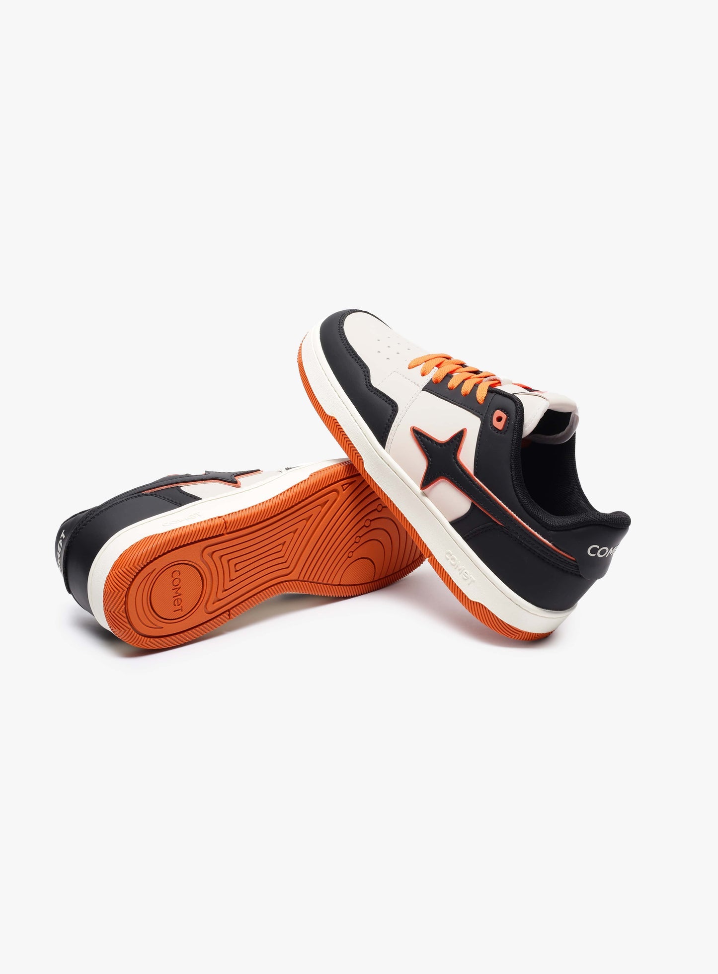 COMET-LOW TOP SNEAKER BLACK ORANGE