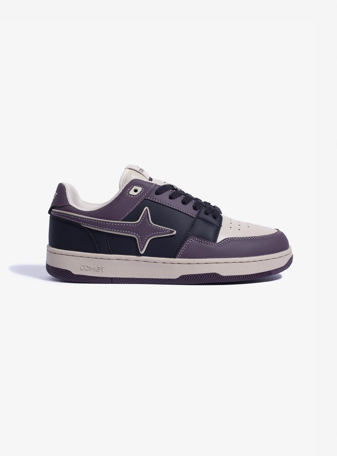 COMET-LOW TOP SNEAKER BLACK PURPLE